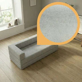 Sofá Cama 160cm Moderno 100% Espuma D33 Prensado Caixa