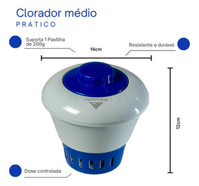 Kit Acessórios Limpeza Piscina Intex Mor Inflável Cabo 1,60m