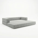 Sofá Cama 160cm Moderno 100% Espuma D33 Prensado Caixa