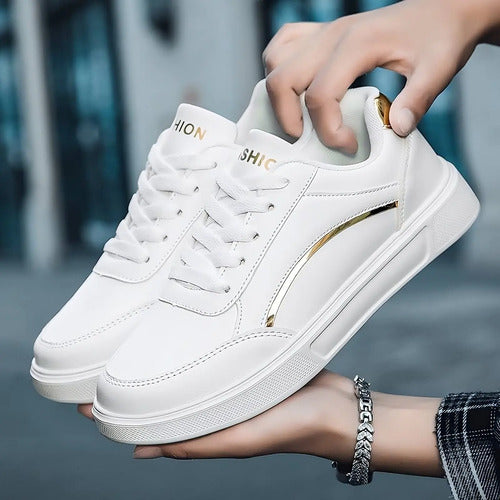 Tenis Feminino Casual Branco Retrô Clássico Force