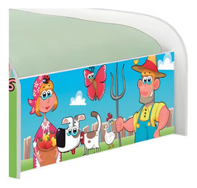Mini Cama Infantil Fazendinha E Vaquinha Com Colchão