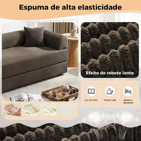 Sofá Cama 3 Lugares Retrátil Reclinável Multifuncional 2,00m