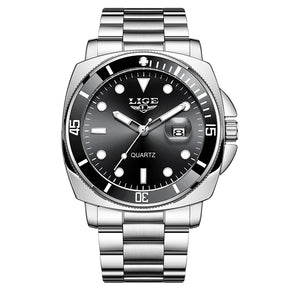 Relógio de Pulso Masculino Elegante de Quartzo com Luminoso