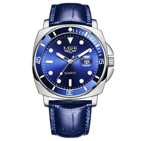 Relógio de Pulso Masculino Elegante de Quartzo com Luminoso