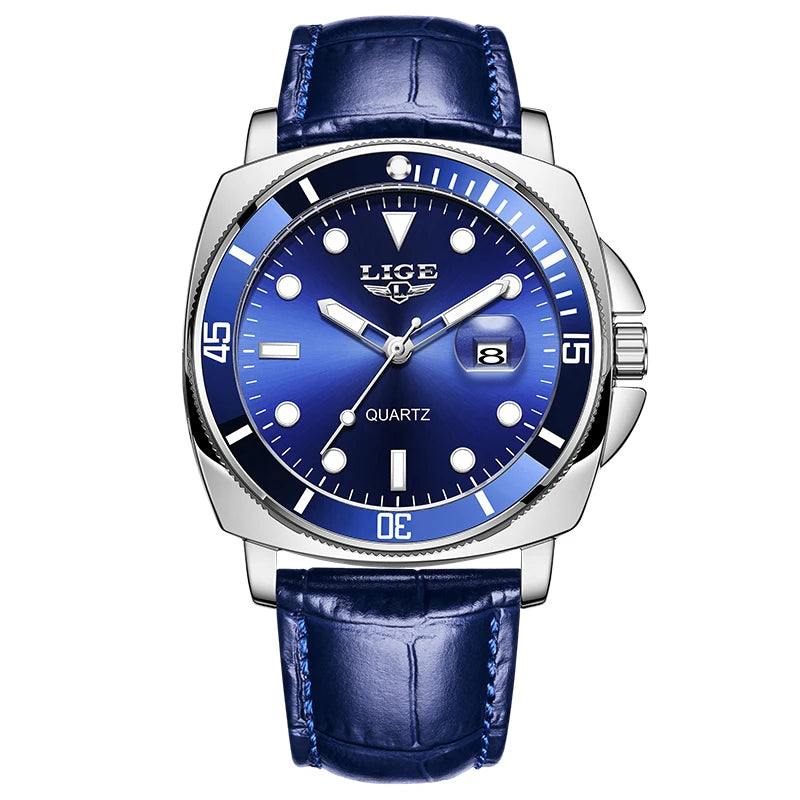 Relógio de Pulso Masculino Elegante de Quartzo com Luminoso