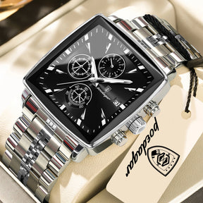 Relógio de Pulso Masculino Elegante de Quartzo com Cronógrafo – Modelo 25