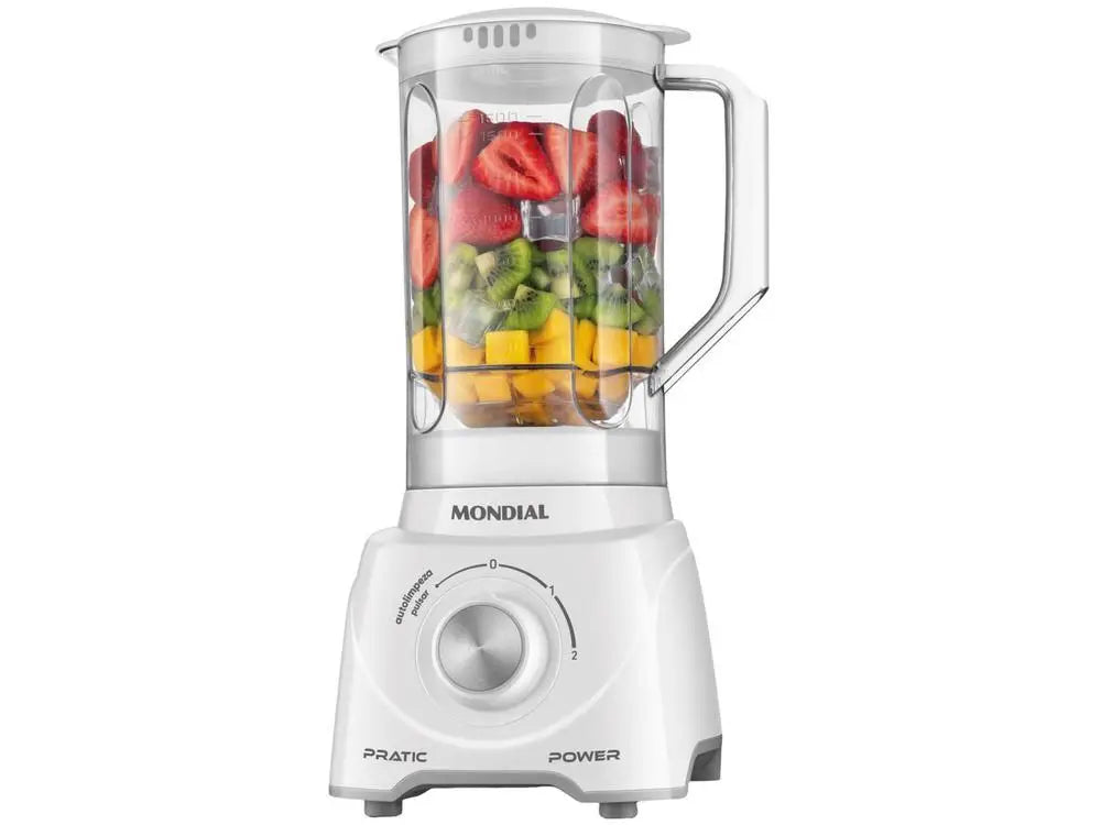 Liquidificador Mondial Pratic Power L-97-W 2 Velocidades + Pulsar 550W Branco - 220V