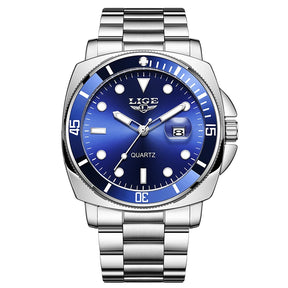 Relógio de Pulso Masculino Elegante de Quartzo com Luminoso