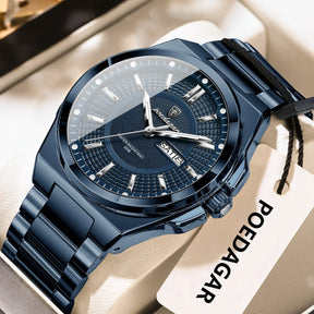 Relógio de Pulso Masculino Elegante de Quartzo com Calendário – Modelo 20