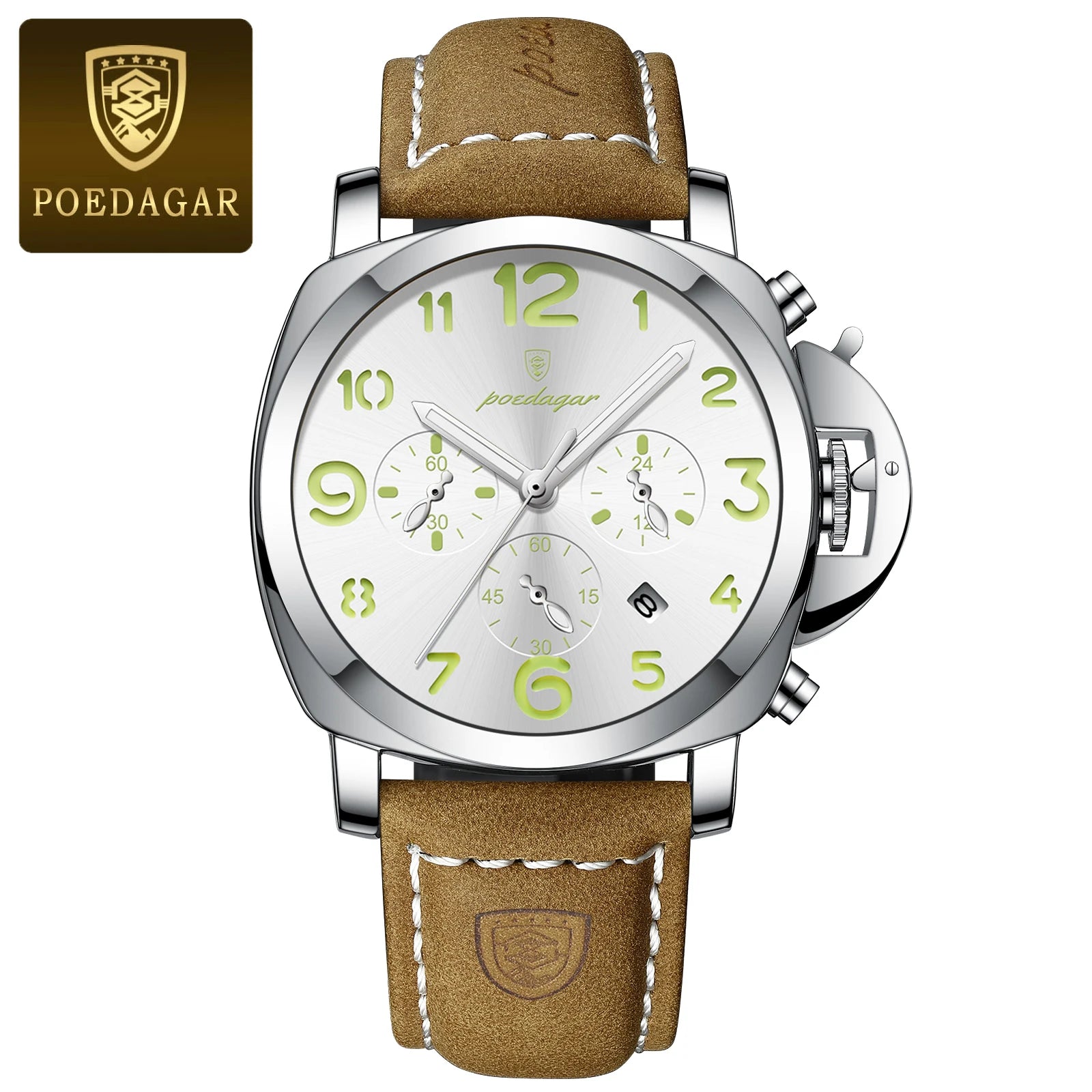 Relógio de Pulso Masculino Militar de Quartzo com Luminoso