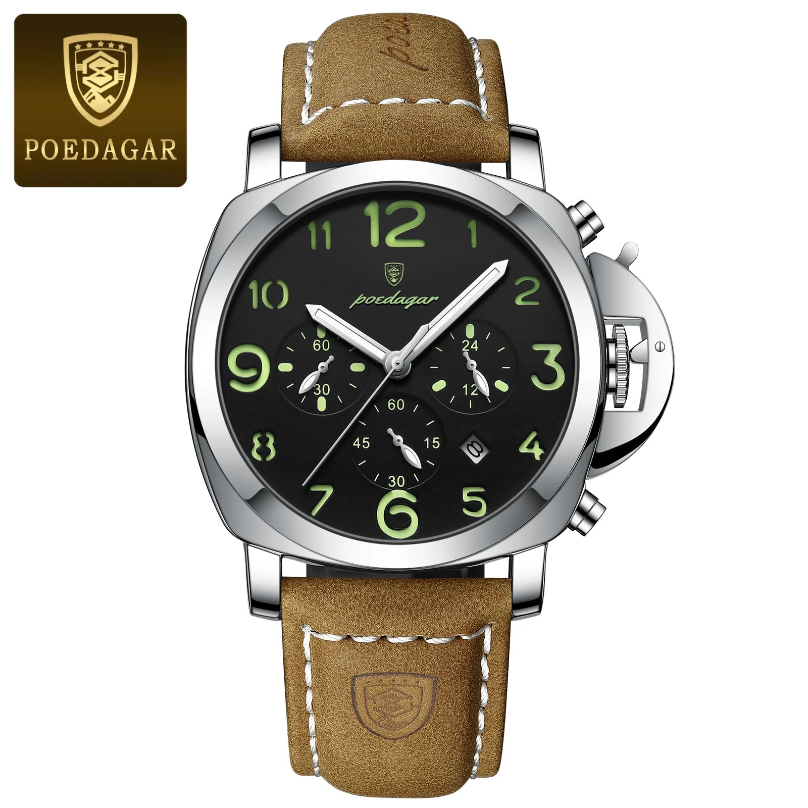Relógio de Pulso Masculino Militar de Quartzo com Luminoso