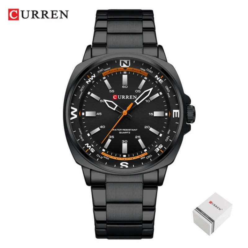 Relógio de Pulso Masculino Elegante de Quartzo – Modelo 15