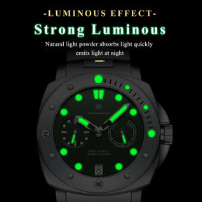 Relógio de Pulso Masculino Elegante de Quartzo com Luminoso – Modelo 14