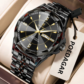 Relógio de Pulso Masculino Elegante de Quartzo com Calendário – Modelo 22