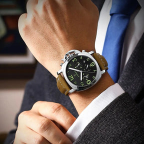 Relógio de Pulso Masculino Militar de Quartzo com Luminoso