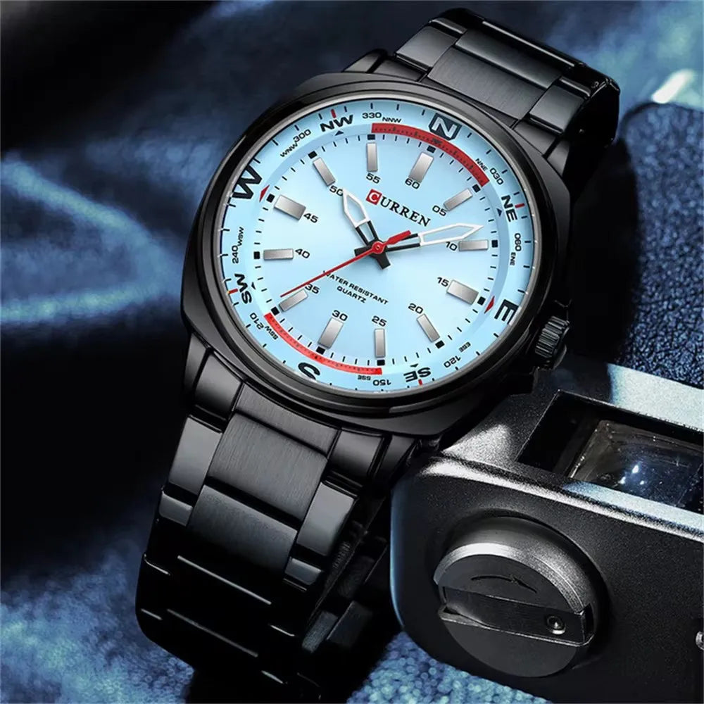 Relógio de Pulso Masculino Elegante de Quartzo – Modelo 15