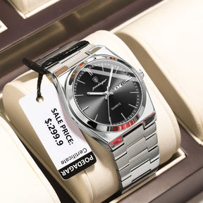 Relógio de Pulso Masculino Elegante de Quartzo com Calendário – Modelo 26