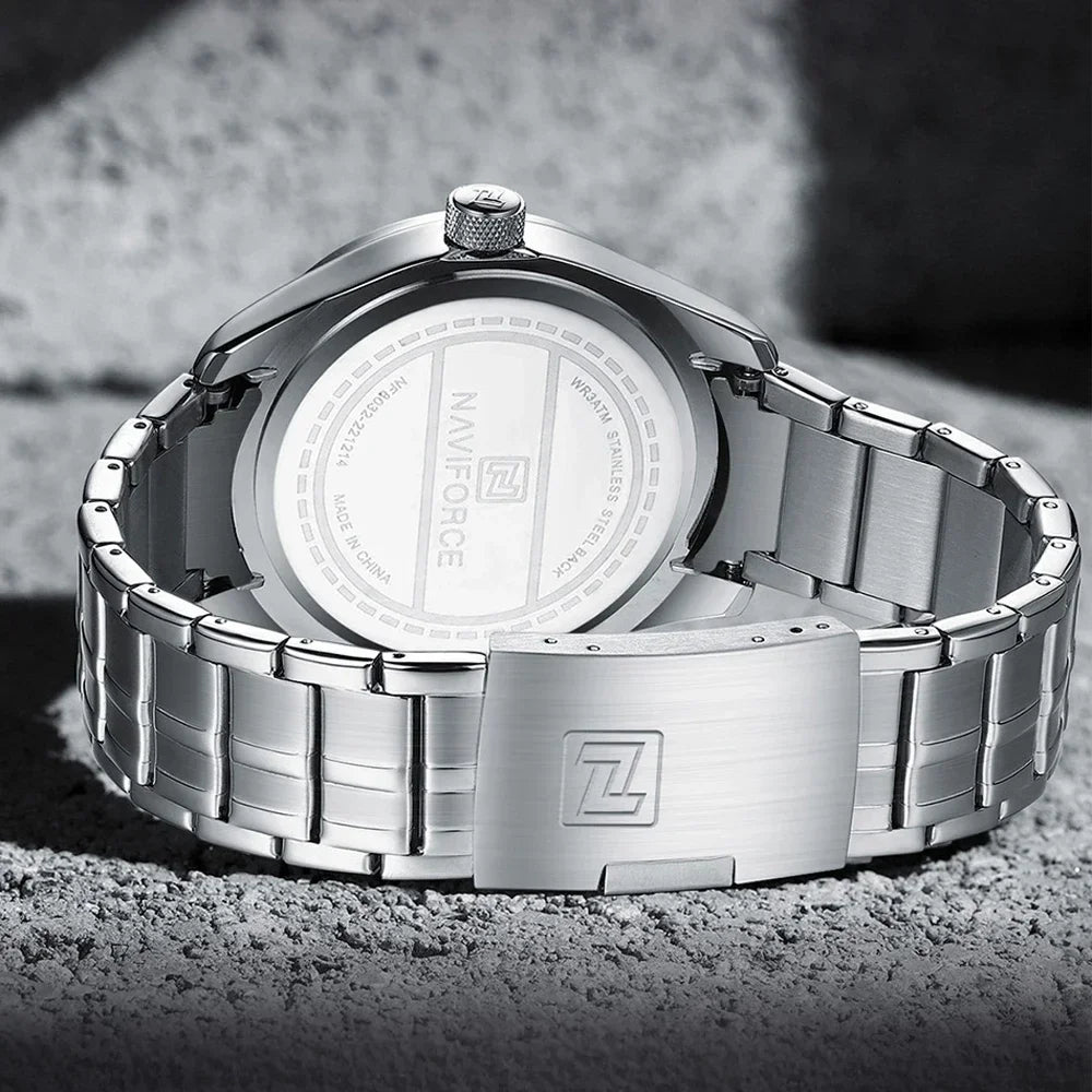 Relógio de Pulso Masculino Elegante de Quartzo com Luminoso – Modelo 12