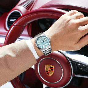 Relógio de Pulso Masculino Elegante de Quartzo com Calendário – Modelo 28
