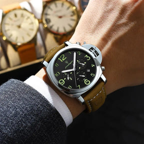 Relógio de Pulso Masculino Militar de Quartzo com Luminoso