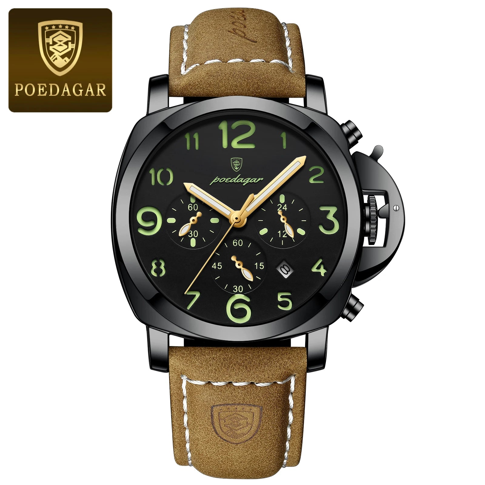 Relógio de Pulso Masculino Militar de Quartzo com Luminoso