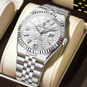 Relógio de Pulso Masculino Elegante de Quartzo com Calendário – Modelo 28
