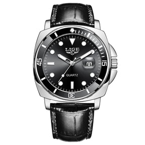 Relógio de Pulso Masculino Elegante de Quartzo com Luminoso
