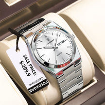 Relógio de Pulso Masculino Elegante de Quartzo com Calendário – Modelo 26