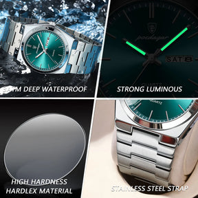Relógio de Pulso Masculino Elegante de Quartzo com Calendário – Modelo 26