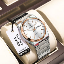 Relógio de Pulso Masculino Elegante de Quartzo com Calendário – Modelo 26
