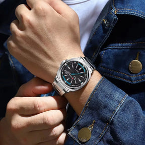 Relógio de Pulso Masculino Elegante de Quartzo – Modelo 15