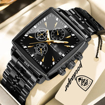 Relógio de Pulso Masculino Elegante de Quartzo com Cronógrafo – Modelo 25