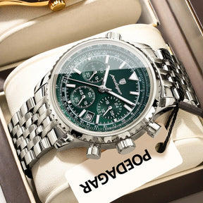 Relógio de Pulso Masculino Elegante de Quartzo com Cronógrafo – Modelo 04