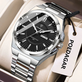 Relógio de Pulso Masculino Elegante de Quartzo com Calendário – Modelo 20