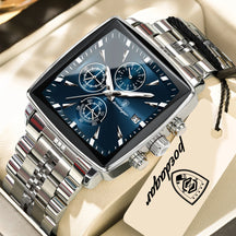 Relógio de Pulso Masculino Elegante de Quartzo com Cronógrafo – Modelo 25