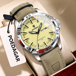 Relógio de Pulso Masculino Elegante de Quartzo com Calendário – Modelo 23