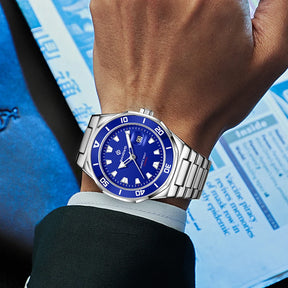 Relógio de Pulso Masculino Elegante de Quartzo com Luminoso – Modelo 11