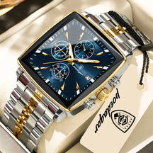 Relógio de Pulso Masculino Elegante de Quartzo com Cronógrafo – Modelo 25
