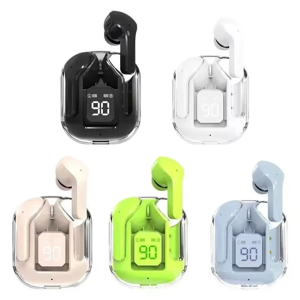 Fone de Ouvido TWS Bluetooth com Toque, Som HiFi 9D Estéreo, Redução de Ruído e Resistente à Água