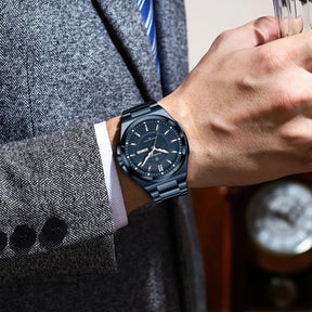 Relógio de Pulso Masculino Elegante de Quartzo com Calendário – Modelo 20
