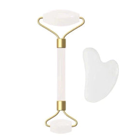 Rolo Pedra de Jade Placa Gua Sha Massagem Facial Anti Ruga Rolinho Jade Lançamento Variações Roller
