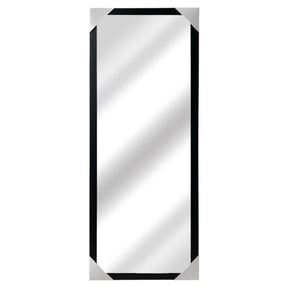 Espelho 50x100 com Moldura Luxo Cor Preto Para Decoração