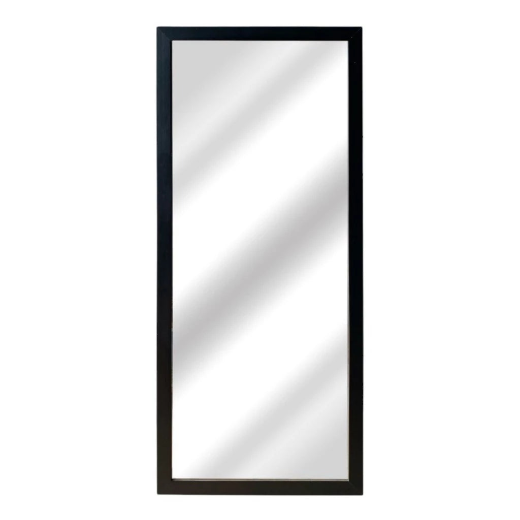 Espelho 50x100 com Moldura Luxo Cor Preto Para Decoração