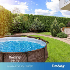 Piscina Estrutural 4678L Circular Deluxe + Filtro 110V ou 220V + Capa + Forro