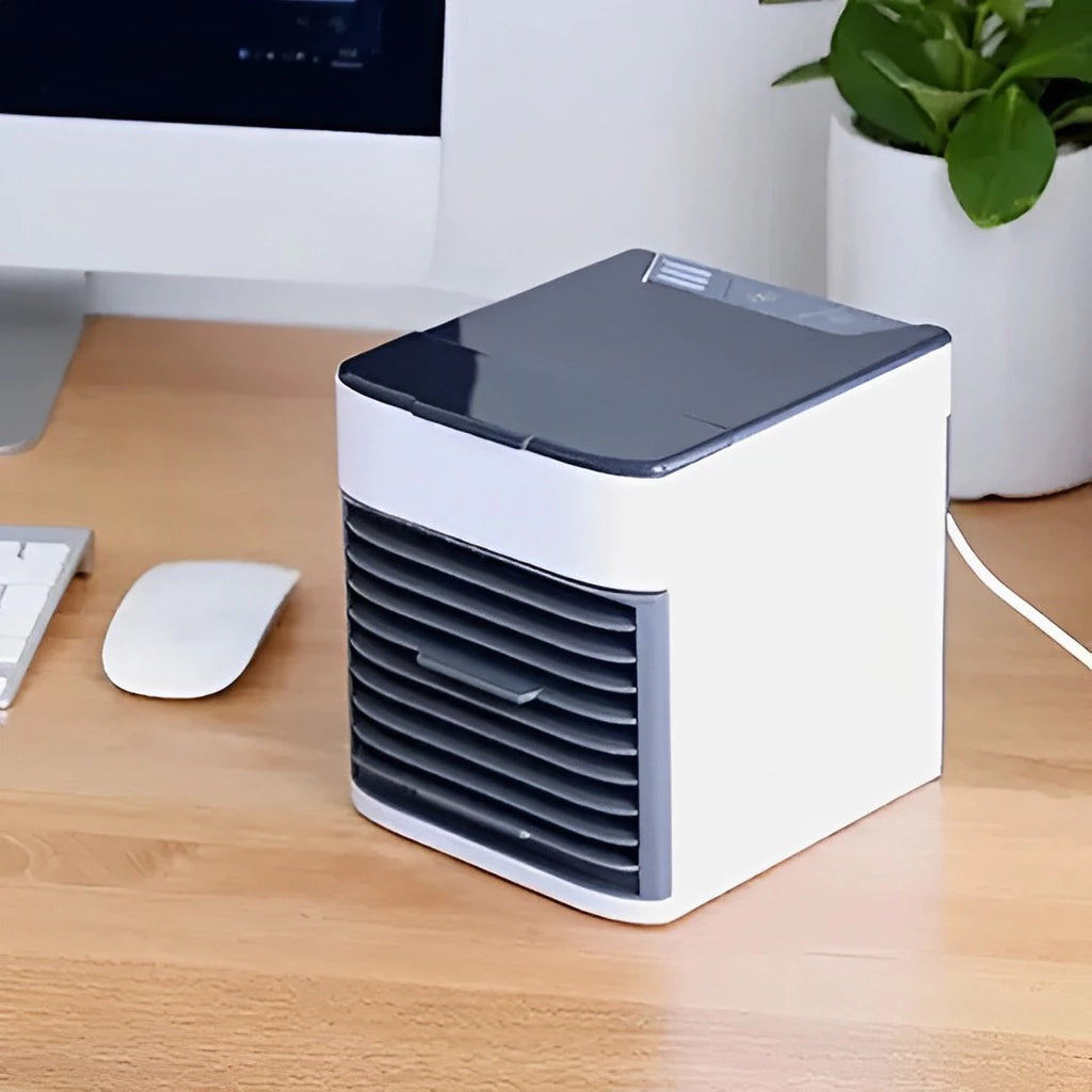 Mini Ar Condicionado Resfriador Portatil Air Cooler Umidificador Climatizador USB