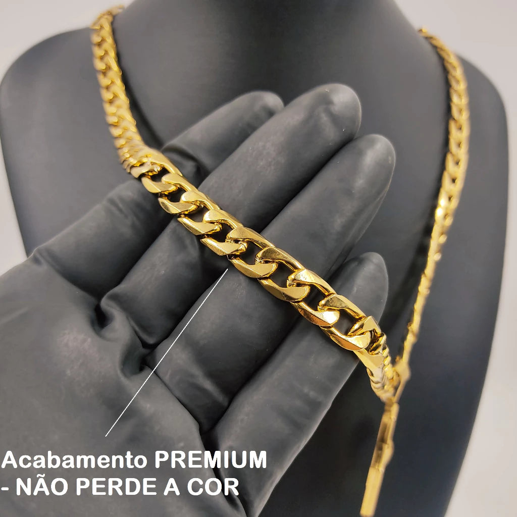 Cordão 10mm com Pingente Letra do A ao Z Fabricado 100% em Moeda Antiga