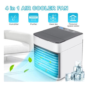 Mini Ar Condicionado Resfriador Portatil Air Cooler Umidificador Climatizador USB