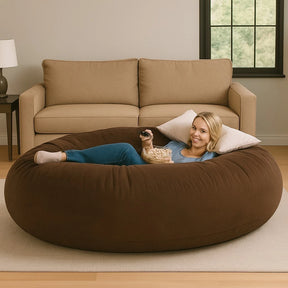 Puff Gigante Premium Suede Varias Cores 1.50x30 Diâmetro Sem Enchimento Lançamento
