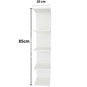 torre de prateleiras estante mdf 170 ou 85 cm cor BRANCA