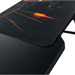 Mesa Gamer Pro Efeito Carbono 120x60 COM LED RGB, SEM LED e MousePad